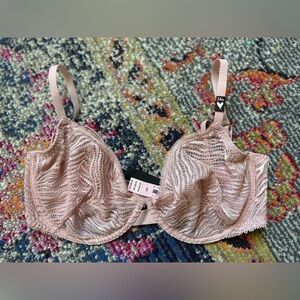 NWT Victoria's Secret unpadded 34D pink sheer